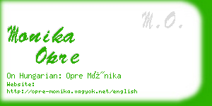 monika opre business card